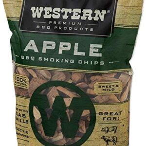 Western Popular BBQ Smoking Wood Chip Variety Pack Bundle (3) - Popular Flavors - Apple & Hickory, with Cherry