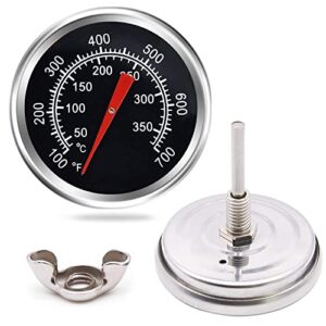 grill thermometer temperature gauge replacement parts for chargriller 5050, 5650, temp gauge heat indicator for charbroil 463251414, 463250212.
