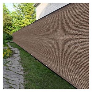albn fence privacy screen 90% blockage height 150cm/180cm windscreen with eyelet hdpe heavy duty fence mesh for outdoor yard farm use (color : brown, size : 150x250cm)