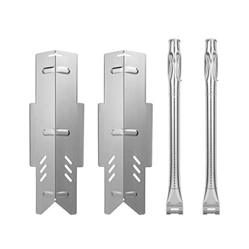 SafBbcue DGF350CSP DGP350NP Replacement Parts Kit for Dyna-Glo DGF350CSP-D DGP350SNP M365GMDG14 Heat Plates Shield Flame Tamer Burner Tube