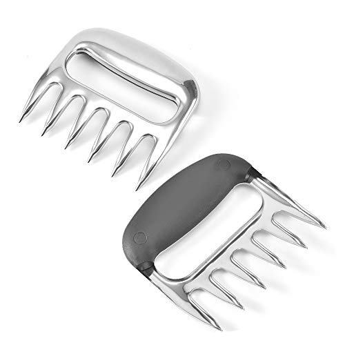 Bear claw， barbecue meat mincer，Meat Separator, stainless steel wire drawing meat mincer-barbecue and barbecue utensils, Meat Claws,Meat Shredder Claws，Shred and Cut Meats，a set of 2