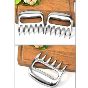 Bear claw， barbecue meat mincer，Meat Separator, stainless steel wire drawing meat mincer-barbecue and barbecue utensils, Meat Claws,Meat Shredder Claws，Shred and Cut Meats，a set of 2