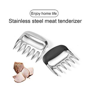 Bear claw， barbecue meat mincer，Meat Separator, stainless steel wire drawing meat mincer-barbecue and barbecue utensils, Meat Claws,Meat Shredder Claws，Shred and Cut Meats，a set of 2