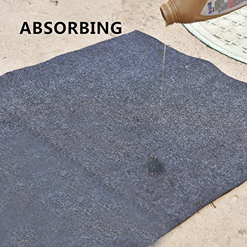 Under Grill Mat,Grilling Gear for Gas and Electric Grill, Absorbent Fabric Material, Washable,Reusable Floor Mat to Protect Decks and Patios from Grease Splatter (F:36inches x 54inches)