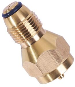 dozyant universal safest propane refill adapter for throwaway disposable bottle - 100% solid brass regulator valve accessory for all 1 lb tank small cylinders