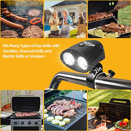 RVZHI BBQ Grill Lights for Outdoor: Personalized Birthday Gifts for Men Friends Husband Him, Unique for Dad, Cool Gadgets Two Brightness Setting Bright Grilling Accessories with Batteries