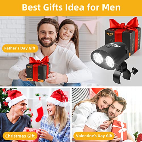 RVZHI BBQ Grill Lights for Outdoor: Personalized Birthday Gifts for Men Friends Husband Him, Unique for Dad, Cool Gadgets Two Brightness Setting Bright Grilling Accessories with Batteries