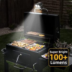 RVZHI BBQ Grill Lights for Outdoor: Personalized Birthday Gifts for Men Friends Husband Him, Unique for Dad, Cool Gadgets Two Brightness Setting Bright Grilling Accessories with Batteries