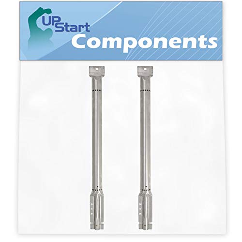 UpStart Components 2-Pack BBQ Gas Grill Tube Burner Replacement Parts for Kenmore 415.16237 - Compatible Barbeque Stainless Steel Pipe Burners