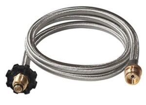 dozyant propane hose adapter 1lb to 20lb converter replacement for coleman camp stove, buddy heater to lp cylinder pol connection，steel braided 5 feet