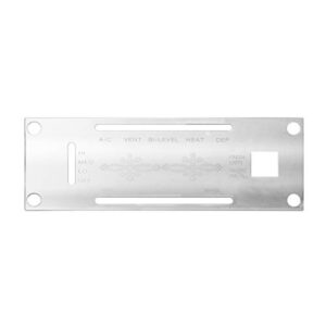 gg grand general 68253 stainless steel a/c heater control plate cover for kw w models