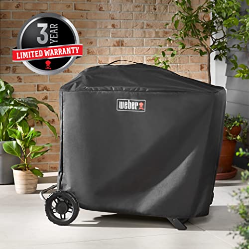 Weber Traveler Premium Grill Cover, Heavy Duty and Waterproof