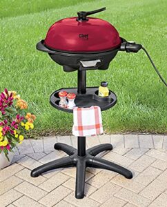 montgomery ward chef tested indoor/outdoor electric grill by montgomery ward, red