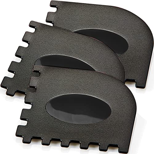 3 Set Plastic Grill Pan Scraper Griddle Scraper Tool Grill Scraper for Griddle Cleaner Grill Cleaning Cast Iron Pan Scraper Cast Iron Accessories Scraper Cast Iron Cleaning Tool Kit Kitchen Scraper