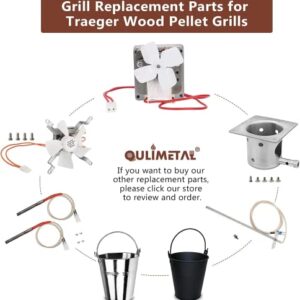 QuliMetal 2 Sets of Durable Hot Rod Ignitor and SUS304 Fire Burn Pot for Traeger Pellet Grills