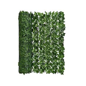 LoyisViDion Artificial Ivy Telescopic Privacy Fence Screen, 19.7x19.7in Artificial Hedges Fence and Faux Ivy Vine Leaf Decoration for Outdoor Decor, Garden (19.7x19.7in)