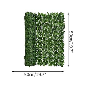 LoyisViDion Artificial Ivy Telescopic Privacy Fence Screen, 19.7x19.7in Artificial Hedges Fence and Faux Ivy Vine Leaf Decoration for Outdoor Decor, Garden (19.7x19.7in)