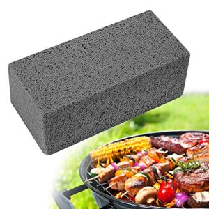 pandaspa big black scrubbing grill brick block pumice bbq cleaning stone for grills, racks, griddles, and kitchen utensils.