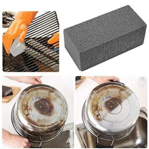 PandaSpa Big Black Scrubbing Grill Brick Block Pumice BBQ Cleaning Stone for Grills, Racks, Griddles, and Kitchen Utensils.