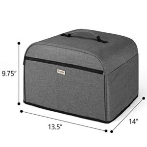 Luxja Dust Cover Compatible with Ninja Foodi Grill (AG301, AG302, AG400), Cover with Storage Pockets, Gray