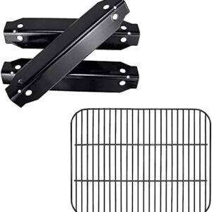 Hisencn Bundle of Grill Kits for DynaGlo DGC310CNP-D, DGC310RNP-D, DGC310BNP-D, Porcelain Steel Heat Plate and Cooking Grid for Dyna-Glo 3-Burner Propane Gas Grill