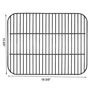 Hisencn Bundle of Grill Kits for DynaGlo DGC310CNP-D, DGC310RNP-D, DGC310BNP-D, Porcelain Steel Heat Plate and Cooking Grid for Dyna-Glo 3-Burner Propane Gas Grill