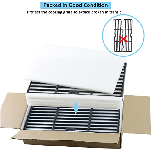 17 inch Cooking Grates for Nexgrill 6 Burner 720-0896B 720-0896E 720-0898 720-0896X Gas Grill, Cast Iron Grill Grids for Home depot 720-0896 720-0896BK 720-0896C 720-0896CP 720-0898A Replacement Part