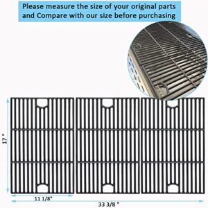 17 inch Cooking Grates for Nexgrill 6 Burner 720-0896B 720-0896E 720-0898 720-0896X Gas Grill, Cast Iron Grill Grids for Home depot 720-0896 720-0896BK 720-0896C 720-0896CP 720-0898A Replacement Part