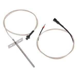 high-temperature rtd temperature meat barbecue probe sensor, replacement for all pit boss 700 and 820 series wood pellet grills and pellet smokers