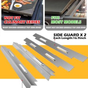 Wind Guards for Blackstone 36 Inch Griddle, Blackstone Griddle Accessories, Stainless Steel Magnetic Wind Screen, Compatible with Rear Grease Cup, Hood and Side Shelf, Gas Saving