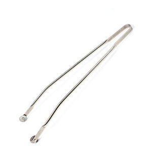 bbq butler stainless steel hot dog tongs - frank flipper - long cooking tongs - grill tongs - grilling tools - grill accessories - easily flip food - sausages/brats/kebabs/hot dogs