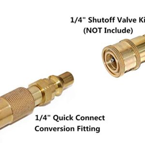 DOZYANT 1/4 inch RV Quick Connect Adapter Conversion Fitting for Blackstone Tabletop Grill - 17 Inch and 22 Inch Portable Gas Griddle