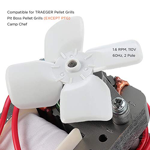 Entsong Grill Auger Motor Kit Replacement for All Traeger, Pit Boss Wood Pellet Grills and Camp Chef Smoker, BBQ Replacement Parts (Except PTG)