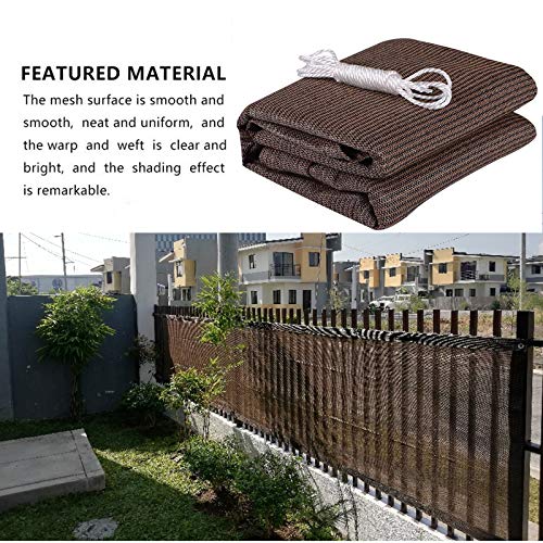 HXRZZG Balcony Privacy Screen 3x16.5ft Fence Shade Mesh Sun Shade Net Heat Insulation Net Visibility Reduction Fence Screen for Deck Patio Backyard Shield