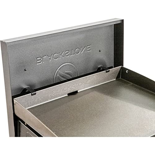 Blackstone 5079 Hard Cover Top Lid with Handle for 22" Griddle - Lightweight & Durable Storage Hood Cover - Powder Coated Steel - Flat Top Griddle Accessories Water Resistant Premium Model, Black