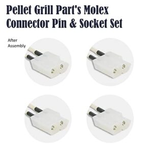 Molex Connector Pin & Socket Replacement Part for Traeger/Pit Boss/Camp Chef Wood Pellet BBQ Grill