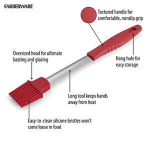 Farberware BBQ Basting Brush, 15.94-Inch, Red