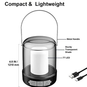 LED Camping Tent Lantern Rechargeable, LED Camping Lights with 2400mA Power Bank, Portable Outdoor Waterproof LED Lantern for Camping,Hiking,Storms,Hurricane,Power Failure