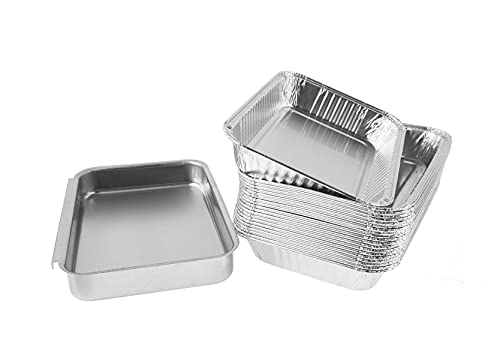 AJinTeby Catch Pan Holder 7515 with 20-Pack Drip Pan Liners Aluminum Disposable Grease Trays for Weber Genesis 1000-5500, Silver/Gold/Platinum, Genesis II Series, Platinum I/II, and Summit Grills