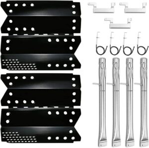 uniflasy grill burners tube pipe heat plate shield tent and crossover carry over tube replacement parts kit for stok sgp4330sb sgp4331 sgp4130n, stok quattro 4 burner grills
