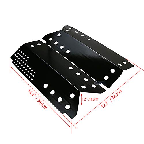 Uniflasy Grill Burners Tube Pipe Heat Plate Shield Tent and Crossover Carry Over Tube Replacement Parts Kit for Stok SGP4330SB SGP4331 SGP4130N, Stok Quattro 4 Burner Grills