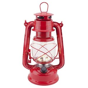 rechargeable vintage hurricane lantern, warm white battery operated lantern with dimmer switch, 15 leds metal hanging lantern for