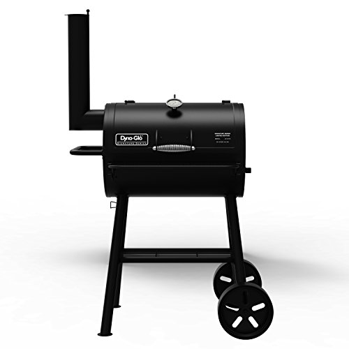 Dyna-Glo Signature Series DGSS443CB-D Heavy-Duty Compact Barrel Charcoal Grill, Black powder coat