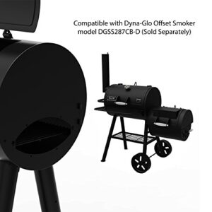 Dyna-Glo Signature Series DGSS443CB-D Heavy-Duty Compact Barrel Charcoal Grill, Black powder coat