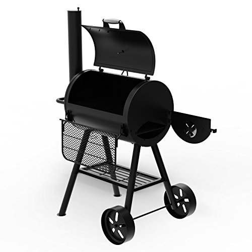 Dyna-Glo Signature Series DGSS443CB-D Heavy-Duty Compact Barrel Charcoal Grill, Black powder coat