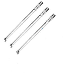 burner tube kit replacement for weber with front control knobs, 19 1/2" 304 stainless steel burner set replace for weber genesis 310 e310 e320 ep310 grill parts 2011 to 2016 model years #62752