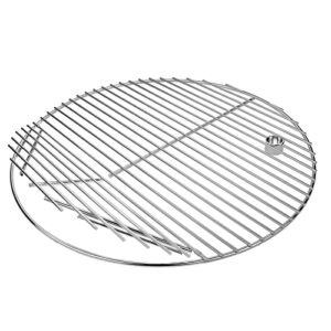 grisun round cooking grate 19.5 inch - for akorn kamado ceramic grill, pit boss k24, louisiana grills k24, char-griller 16620, solid rod round grill grate, 304 stainless steel