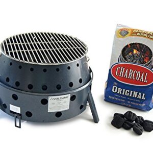 Volcano Grills 3-Fuel Portable Camping Stove/Fire Pit, Charcoal, Collapses down to 5 inches; for convenient portability and storage (VL-20-300)