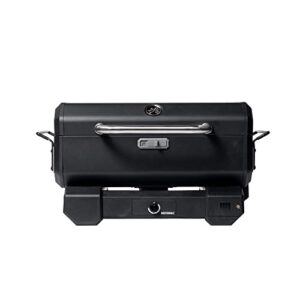 masterbuilt mb20040522 portable charcoal grill without cart, 17"d x 28"w x 9"h, black