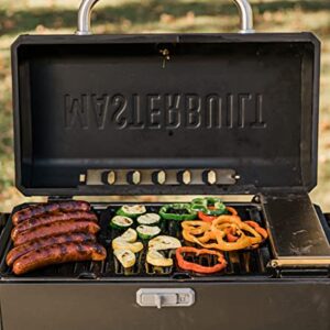 Masterbuilt MB20040522 Portable Charcoal Grill Without Cart, 17"D x 28"W x 9"H, Black